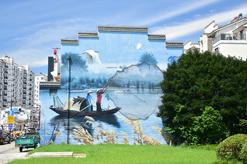 2020年8月2日拍攝的江蘇省張家港市永聯(lián)村。