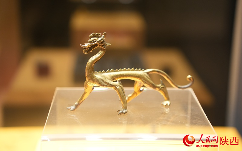 唐代·鎏金走龍。人民網(wǎng)記者 李志強(qiáng)攝